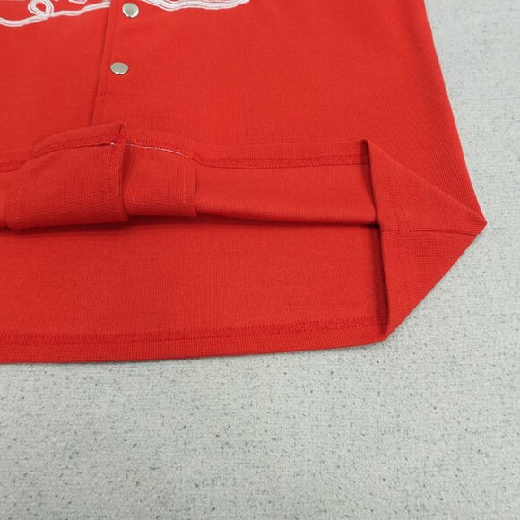 Mixed Emotion Red Signature Button up - Picture 4 of 10